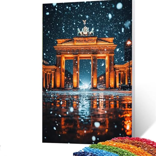 5d Diamond Painting Zubehör Stadt, DIY Set Erwachsene Full Dril Berliner Tor Diamant Painting Bilder,Malen Nach Zahlen 40x55CM Bastelset Kinder Ab 6 Jahre Crystal art leinwand zum Bemalen 9/6422 5d Diamond Painting Zubehör Stadt, DIY Set Erwachsene Full Dril Berliner Tor Diamant Painting Bilder,Malen Nach Zahlen 40x55CM Bastelset Kinder Ab 6 Jahre Crystal art leinwand zum Bemalen 9/6422 von GUUOYUAL