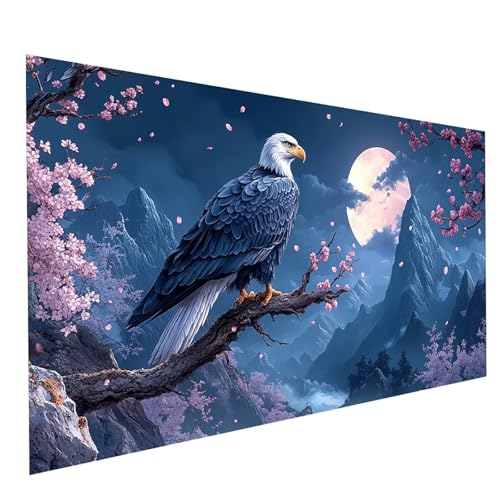 Diamond Painting Adler 5D Diamond Painting Basteln Erwachsene 160x80CM Strasssteine Embroidery Leinwand Bilder Mond, Diamant DIY Set Erwachsene für Wanddeko wohnzimmer Geschenke für Frauen GYL6514 Diamond Painting Adler 5D Diamond Painting Basteln Erwachsene 160x80CM Strasssteine Embroidery Leinwand Bilder Mond, Diamant DIY Set Erwachsene für Wanddeko wohnzimmer Geschenke für Frauen GYL6514 von GUUOYUAL