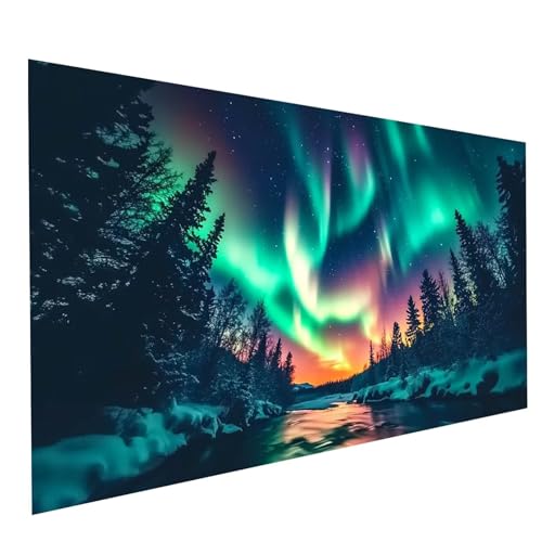Diamond Painting Aurora 5D Diamond Painting Basteln Erwachsene 90x180CM Strasssteine Embroidery Leinwand Bilder Winter, Diamant DIY Set Erwachsene für Wanddeko wohnzimmer Geschenke für Frauen GYL8081 Diamond Painting Aurora 5D Diamond Painting Basteln Erwachsene 90x180CM Strasssteine Embroidery Leinwand Bilder Winter, Diamant DIY Set Erwachsene für Wanddeko wohnzimmer Geschenke für Frauen GYL8081 von GUUOYUAL
