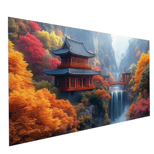 Diamond Painting Brücke 5D Diamond Painting Basteln Erwachsene 180x90CM Strasssteine Embroidery Leinwand Bilder Landschaft, Diamant DIY Set Erwachsene für Deko wohnzimmer Geschenke für Frauen GYL0251 Diamond Painting Brücke 5D Diamond Painting Basteln Erwachsene 180x90CM Strasssteine Embroidery Leinwand Bilder Landschaft, Diamant DIY Set Erwachsene für Deko wohnzimmer Geschenke für Frauen GYL0251 von GUUOYUAL