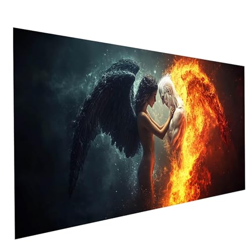 Diamond Painting Engel 5D Diamond Painting Basteln Erwachsene 140 x 70cm Strasssteine Embroidery Leinwand Bilder Dämon, Diamant DIY Set Erwachsene für Wanddeko wohnzimmer Geschenke für Frauen GYL7899 Diamond Painting Engel 5D Diamond Painting Basteln Erwachsene 140 x 70cm Strasssteine Embroidery Leinwand Bilder Dämon, Diamant DIY Set Erwachsene für Wanddeko wohnzimmer Geschenke für Frauen GYL7899 von GUUOYUAL