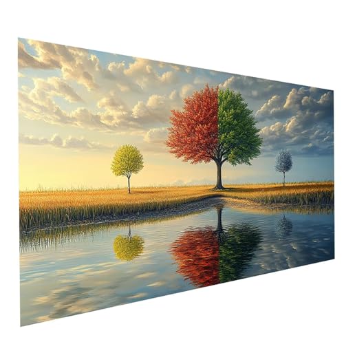 Diamond Painting Erwachsene Baum 5D DIY Set Malen Nach Zahlen Erwachsene mit Strasssteine 140 x 70CM Diamant Painting Bilder Landschaft, Diamond Leinwand Bilder Stickerei Embroidery Kit GYL2958 Diamond Painting Erwachsene Baum 5D DIY Set Malen Nach Zahlen Erwachsene mit Strasssteine 140 x 70CM Diamant Painting Bilder Landschaft, Diamond Leinwand Bilder Stickerei Embroidery Kit GYL2958 von GUUOYUAL
