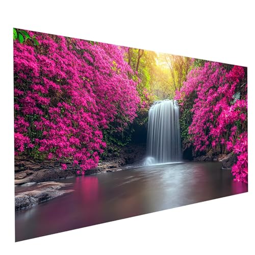 Diamond Painting Erwachsene Blume 5D DIY Set Malen Nach Zahlen Erwachsene mit Strasssteine 160x80cm Diamant Painting Bilder Wasserfall, Diamond Leinwand Bilder Stickerei Embroidery Kit GYL1303 Diamond Painting Erwachsene Blume 5D DIY Set Malen Nach Zahlen Erwachsene mit Strasssteine 160x80cm Diamant Painting Bilder Wasserfall, Diamond Leinwand Bilder Stickerei Embroidery Kit GYL1303 von GUUOYUAL