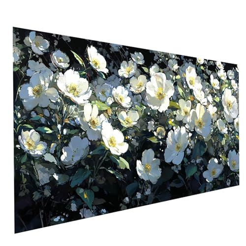 Diamond Painting Erwachsene Blume 5D DIY Set Malen Nach Zahlen Erwachsene mit Strasssteine 60 x 30 cm Diamant Painting Bilder Pflanzen, Diamond Leinwand Bilder Stickerei Embroidery Kit GYL5096 von GUUOYUAL