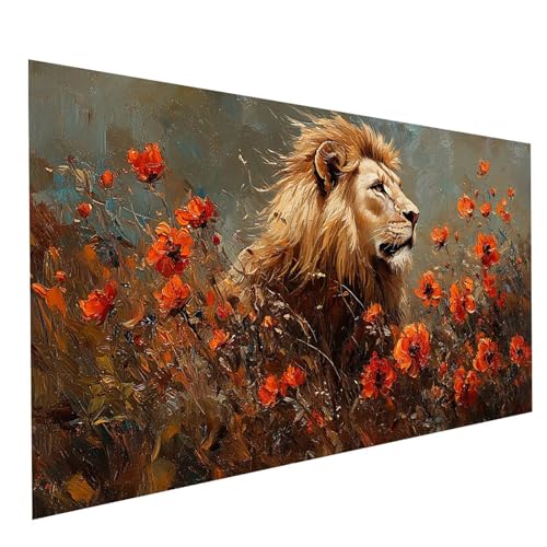 Diamond Painting Erwachsene Blume 5D DIY Set Malen Nach Zahlen Erwachsene mit Strasssteine 90 x 180CM Diamant Painting Bilder Löwe, Diamond Leinwand Bilder Stickerei Embroidery Kit,Zimmer Deko GYL0422 Diamond Painting Erwachsene Blume 5D DIY Set Malen Nach Zahlen Erwachsene mit Strasssteine 90 x 180CM Diamant Painting Bilder Löwe, Diamond Leinwand Bilder Stickerei Embroidery Kit,Zimmer Deko GYL0422 von GUUOYUAL