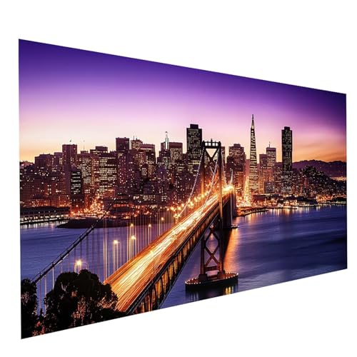 Diamond Painting Erwachsene Brücke 5D DIY Set Malen Nach Zahlen Erwachsene mit Strasssteine 90 x 180 cm Diamant Painting Bilder Stadt, Diamond Leinwand Bilder Stickerei Embroidery Kit GYL5372 Diamond Painting Erwachsene Brücke 5D DIY Set Malen Nach Zahlen Erwachsene mit Strasssteine 90 x 180 cm Diamant Painting Bilder Stadt, Diamond Leinwand Bilder Stickerei Embroidery Kit GYL5372 von GUUOYUAL