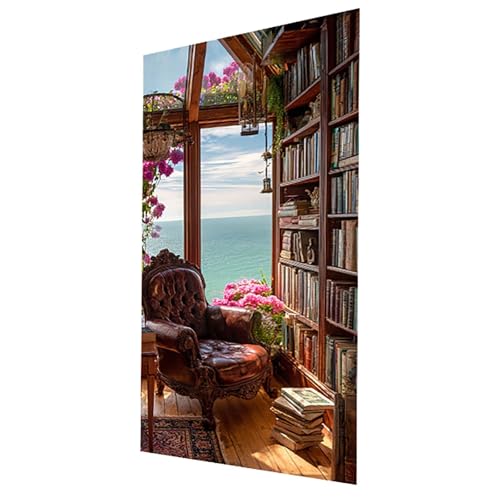 Diamond Painting Erwachsene Bücherregal DIY Set Malen Nach Zahlen Erwachsene mit Strasssteine 30 x 60 cm Diamant Painting Bilder Meer, Diamond Leinwand Bilder Stickerei Embroidery Kit GYL-10964 Diamond Painting Erwachsene Bücherregal DIY Set Malen Nach Zahlen Erwachsene mit Strasssteine 30 x 60 cm Diamant Painting Bilder Meer, Diamond Leinwand Bilder Stickerei Embroidery Kit GYL-10964 von GUUOYUAL
