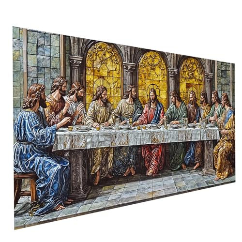 Diamond Painting Erwachsene Das letzte Abendmahl DIY Malen Nach Zahlen Erwachsene mit Strasssteine 80x160CM Diamant Painting Bilder Landschaft, Diamond Leinwand Bilder Stickerei Embroidery Kit GYL1501 Diamond Painting Erwachsene Das letzte Abendmahl DIY Malen Nach Zahlen Erwachsene mit Strasssteine 80x160CM Diamant Painting Bilder Landschaft, Diamond Leinwand Bilder Stickerei Embroidery Kit GYL1501 von GUUOYUAL