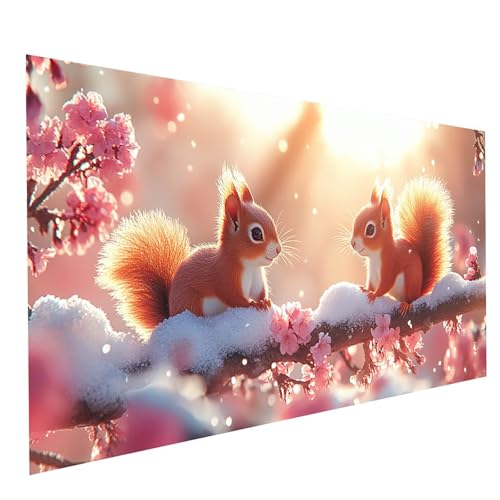 Diamond Painting Erwachsene Eichhörnchen 5D DIY Set Malen Nach Zahlen Erwachsene mit Strasssteine 100 x 50CM Diamant Painting Bilder Blume, Diamond Leinwand Bilder Stickerei Embroidery Kit GYL6628 Diamond Painting Erwachsene Eichhörnchen 5D DIY Set Malen Nach Zahlen Erwachsene mit Strasssteine 100 x 50CM Diamant Painting Bilder Blume, Diamond Leinwand Bilder Stickerei Embroidery Kit GYL6628 von GUUOYUAL