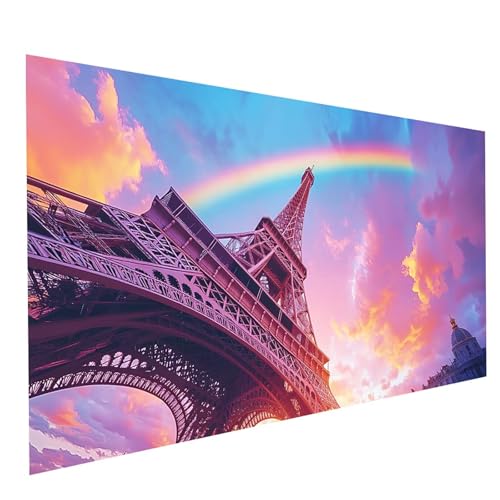 Diamond Painting Erwachsene Eiffelturm 5D DIY Set Malen Nach Zahlen Erwachsene mit Strasssteine 60 x 30CM Diamant Painting Bilder Landschaft, Diamond Leinwand Bilder Stickerei Embroidery Kit GYL7490 Diamond Painting Erwachsene Eiffelturm 5D DIY Set Malen Nach Zahlen Erwachsene mit Strasssteine 60 x 30CM Diamant Painting Bilder Landschaft, Diamond Leinwand Bilder Stickerei Embroidery Kit GYL7490 von GUUOYUAL