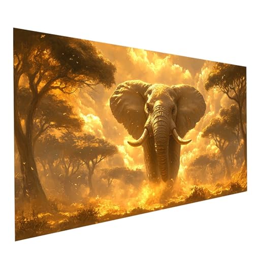 Diamond Painting Erwachsene Elefant 5D DIY Set Malen Nach Zahlen Erwachsene mit Strasssteine 90 x 180 cm Diamant Painting Bilder Tier, Diamond Leinwand Bilder Stickerei Embroidery Kit GYL4292 Diamond Painting Erwachsene Elefant 5D DIY Set Malen Nach Zahlen Erwachsene mit Strasssteine 90 x 180 cm Diamant Painting Bilder Tier, Diamond Leinwand Bilder Stickerei Embroidery Kit GYL4292 von GUUOYUAL