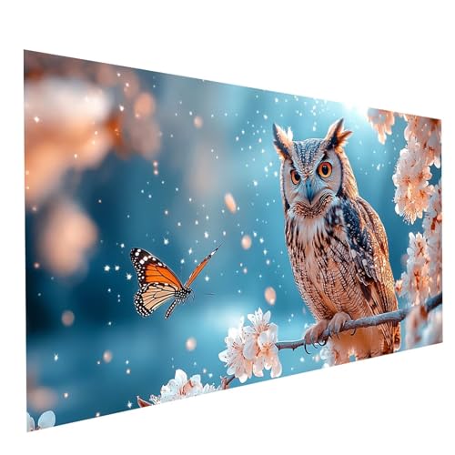Diamond Painting Erwachsene Eule 5D DIY Set Malen Nach Zahlen Erwachsene mit Strasssteine 80 x 160 cm Diamant Painting Bilder Schmetterling, Diamond Leinwand Bilder Stickerei Embroidery Kit GYL7099 Diamond Painting Erwachsene Eule 5D DIY Set Malen Nach Zahlen Erwachsene mit Strasssteine 80 x 160 cm Diamant Painting Bilder Schmetterling, Diamond Leinwand Bilder Stickerei Embroidery Kit GYL7099 von GUUOYUAL