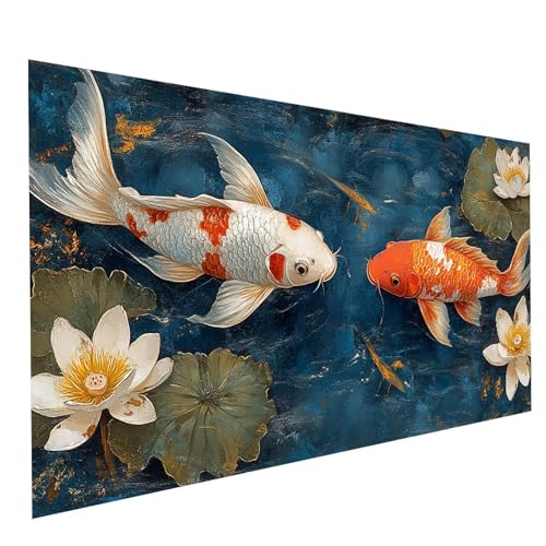 Diamond Painting Erwachsene Fisch 5D DIY Set Malen Nach Zahlen Erwachsene mit Strasssteine 180x90cm Diamant Painting Bilder Tier, Diamond Leinwand Bilder Stickerei Embroidery Kit, Zimmer Deko GYL0980 Diamond Painting Erwachsene Fisch 5D DIY Set Malen Nach Zahlen Erwachsene mit Strasssteine 180x90cm Diamant Painting Bilder Tier, Diamond Leinwand Bilder Stickerei Embroidery Kit, Zimmer Deko GYL0980 von GUUOYUAL