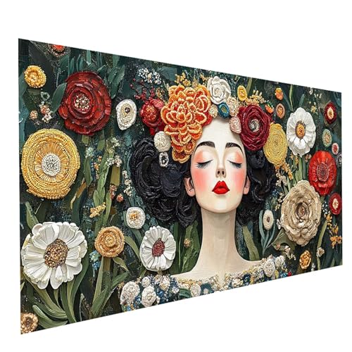 Diamond Painting Erwachsene Frau 5D DIY Set Malen Nach Zahlen Erwachsene mit Strasssteine 180x90cm Diamant Painting Bilder Blume, Diamond Leinwand Bilder Stickerei Embroidery Kit, Zimmer Deko GYL0548 Diamond Painting Erwachsene Frau 5D DIY Set Malen Nach Zahlen Erwachsene mit Strasssteine 180x90cm Diamant Painting Bilder Blume, Diamond Leinwand Bilder Stickerei Embroidery Kit, Zimmer Deko GYL0548 von GUUOYUAL