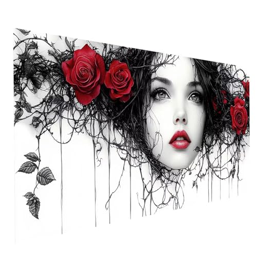 Diamond Painting Erwachsene Frau 5D DIY Set Malen Nach Zahlen Erwachsene mit Strasssteine 50 x 100CM Diamant Painting Bilder Blume, Diamond Leinwand Bilder Stickerei Embroidery Kit,Zimmer Deko GYL6682 Diamond Painting Erwachsene Frau 5D DIY Set Malen Nach Zahlen Erwachsene mit Strasssteine 50 x 100CM Diamant Painting Bilder Blume, Diamond Leinwand Bilder Stickerei Embroidery Kit,Zimmer Deko GYL6682 von GUUOYUAL