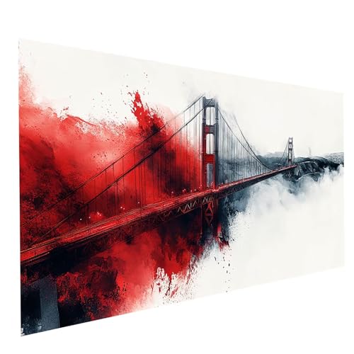 Diamond Painting Erwachsene Golden Gate Bridge DIY Set Malen Nach Zahlen Erwachsene mit Strasssteine 30x60cm Diamant Painting Bilder Landschaft,Diamond Leinwand Bilder Stickerei Embroidery Kit GYL6968 Diamond Painting Erwachsene Golden Gate Bridge DIY Set Malen Nach Zahlen Erwachsene mit Strasssteine 30x60cm Diamant Painting Bilder Landschaft,Diamond Leinwand Bilder Stickerei Embroidery Kit GYL6968 von GUUOYUAL