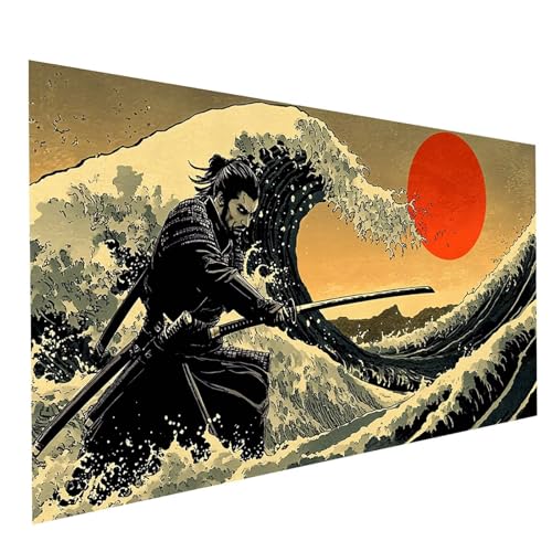 Diamond Painting Erwachsene Katana DIY Set Malen Nach Zahlen Erwachsene mit Strasssteine 160 x 80 cm Diamant Painting Bilder MeeresMeereswellen,Diamond Leinwand Bilder Stickerei Embroidery Kit GYL4237 Diamond Painting Erwachsene Katana DIY Set Malen Nach Zahlen Erwachsene mit Strasssteine 160 x 80 cm Diamant Painting Bilder MeeresMeereswellen,Diamond Leinwand Bilder Stickerei Embroidery Kit GYL4237 von GUUOYUAL