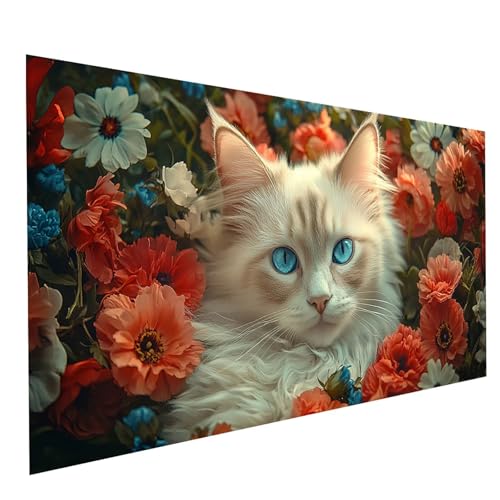 Diamond Painting Erwachsene Katze 5D DIY Set Malen Nach Zahlen Erwachsene mit Strasssteine 30x60cm Diamant Painting Bilder Blume, Diamond Leinwand Bilder Stickerei Embroidery Kit, Zimmer Deko GYL6320 Diamond Painting Erwachsene Katze 5D DIY Set Malen Nach Zahlen Erwachsene mit Strasssteine 30x60cm Diamant Painting Bilder Blume, Diamond Leinwand Bilder Stickerei Embroidery Kit, Zimmer Deko GYL6320 von GUUOYUAL