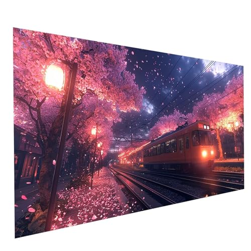 Diamond Painting Erwachsene Kirschblüten 5D DIY Set Malen Nach Zahlen Erwachsene mit Strasssteine 90 x 180 cm Diamant Painting Bilder Japan, Diamond Leinwand Bilder Stickerei Embroidery Kit GYL3104 Diamond Painting Erwachsene Kirschblüten 5D DIY Set Malen Nach Zahlen Erwachsene mit Strasssteine 90 x 180 cm Diamant Painting Bilder Japan, Diamond Leinwand Bilder Stickerei Embroidery Kit GYL3104 von GUUOYUAL
