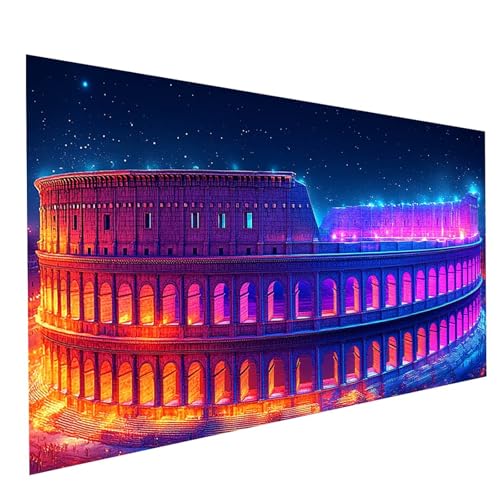 Diamond Painting Erwachsene Kolosseum 5D DIY Set Malen Nach Zahlen Erwachsene mit Strasssteine 200x100cm Diamant Painting Bilder Landschaft, Diamond Leinwand Bilder Stickerei Embroidery Kit GYL1197 Diamond Painting Erwachsene Kolosseum 5D DIY Set Malen Nach Zahlen Erwachsene mit Strasssteine 200x100cm Diamant Painting Bilder Landschaft, Diamond Leinwand Bilder Stickerei Embroidery Kit GYL1197 von GUUOYUAL