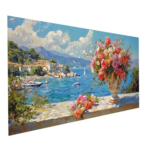 Diamond Painting Erwachsene Meerblick 5D DIY Set Malen Nach Zahlen Erwachsene mit Strasssteine 30 x 60 cm Diamant Painting Bilder Blume, Diamond Leinwand Bilder Stickerei Embroidery Kit GYL1586 Diamond Painting Erwachsene Meerblick 5D DIY Set Malen Nach Zahlen Erwachsene mit Strasssteine 30 x 60 cm Diamant Painting Bilder Blume, Diamond Leinwand Bilder Stickerei Embroidery Kit GYL1586 von GUUOYUAL