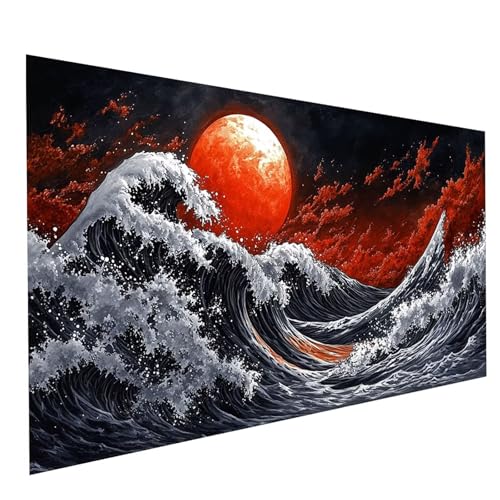 Diamond Painting Erwachsene Meereswellen DIY Set Malen Nach Zahlen Erwachsene mit Strasssteine 100 x 50 cm Diamant Painting Bilder Landschaft, Diamond Leinwand Bilder Stickerei Embroidery Kit GYL3478 Diamond Painting Erwachsene Meereswellen DIY Set Malen Nach Zahlen Erwachsene mit Strasssteine 100 x 50 cm Diamant Painting Bilder Landschaft, Diamond Leinwand Bilder Stickerei Embroidery Kit GYL3478 von GUUOYUAL