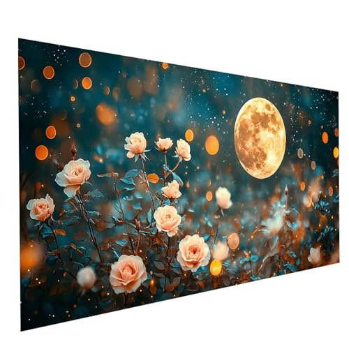 Diamond Painting Erwachsene Mond 5D DIY Set Malen Nach Zahlen Erwachsene mit Strasssteine 160x80cm Diamant Painting Bilder Blume, Diamond Leinwand Bilder Stickerei Embroidery Kit, Zimmer Deko GYL6487 Diamond Painting Erwachsene Mond 5D DIY Set Malen Nach Zahlen Erwachsene mit Strasssteine 160x80cm Diamant Painting Bilder Blume, Diamond Leinwand Bilder Stickerei Embroidery Kit, Zimmer Deko GYL6487 von GUUOYUAL