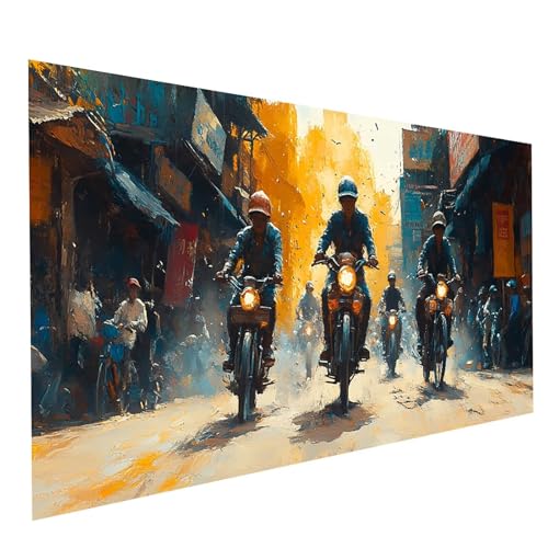 Diamond Painting Erwachsene Motorrad 5D DIY Set Malen Nach Zahlen Erwachsene mit Strasssteine 40 x 80 cm Diamant Painting Bilder Landschaft, Diamond Leinwand Bilder Stickerei Embroidery Kit GYL3207 Diamond Painting Erwachsene Motorrad 5D DIY Set Malen Nach Zahlen Erwachsene mit Strasssteine 40 x 80 cm Diamant Painting Bilder Landschaft, Diamond Leinwand Bilder Stickerei Embroidery Kit GYL3207 von GUUOYUAL