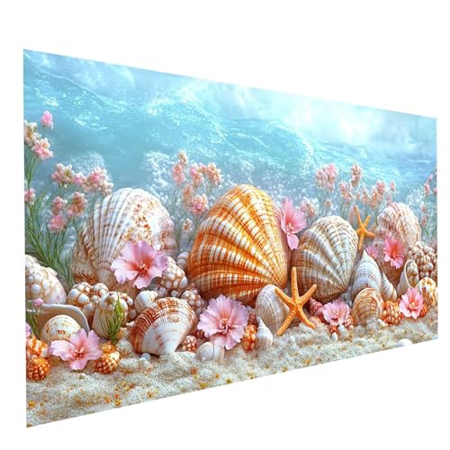 Diamond Painting Erwachsene Muscheln 5D DIY Set Malen Nach Zahlen Erwachsene mit Strasssteine 180 x 90 cm Diamant Painting Bilder Meer, Diamond Leinwand Bilder Stickerei Embroidery Kit GYL4346 Diamond Painting Erwachsene Muscheln 5D DIY Set Malen Nach Zahlen Erwachsene mit Strasssteine 180 x 90 cm Diamant Painting Bilder Meer, Diamond Leinwand Bilder Stickerei Embroidery Kit GYL4346 von GUUOYUAL