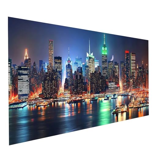 Diamond Painting Erwachsene New York 5D DIY Set Malen Nach Zahlen Erwachsene mit Strasssteine 40 x 80CM Diamant Painting Bilder Stadt, Diamond Leinwand Bilder Stickerei Embroidery Kit GYL3549 Diamond Painting Erwachsene New York 5D DIY Set Malen Nach Zahlen Erwachsene mit Strasssteine 40 x 80CM Diamant Painting Bilder Stadt, Diamond Leinwand Bilder Stickerei Embroidery Kit GYL3549 von GUUOYUAL