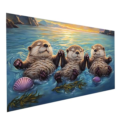 Diamond Painting Erwachsene Otter 5D DIY Set Malen Nach Zahlen Erwachsene mit Strasssteine 70 x 140CM Diamant Painting Bilder Niedlich, Diamond Leinwand Bilder Stickerei Embroidery Kit GYL5820 Diamond Painting Erwachsene Otter 5D DIY Set Malen Nach Zahlen Erwachsene mit Strasssteine 70 x 140CM Diamant Painting Bilder Niedlich, Diamond Leinwand Bilder Stickerei Embroidery Kit GYL5820 von GUUOYUAL