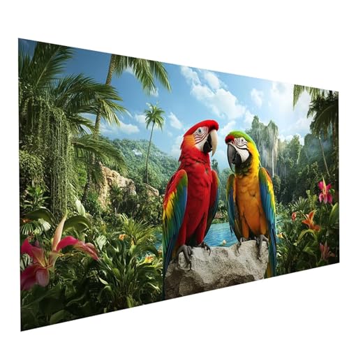 Diamond Painting Erwachsene Papagei 5D DIY Set Malen Nach Zahlen Erwachsene mit Strasssteine 100 x 50CM Diamant Painting Bilder Landschaft, Diamond Leinwand Bilder Stickerei Embroidery Kit GYL4792 Diamond Painting Erwachsene Papagei 5D DIY Set Malen Nach Zahlen Erwachsene mit Strasssteine 100 x 50CM Diamant Painting Bilder Landschaft, Diamond Leinwand Bilder Stickerei Embroidery Kit GYL4792 von GUUOYUAL