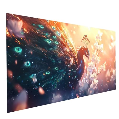 Diamond Painting Erwachsene Pfau 5D DIY Set Malen Nach Zahlen Erwachsene mit Strasssteine 80x160cm Diamant Painting Bilder Blume, Diamond Leinwand Bilder Stickerei Embroidery Kit, Zimmer Deko GYL7513 Diamond Painting Erwachsene Pfau 5D DIY Set Malen Nach Zahlen Erwachsene mit Strasssteine 80x160cm Diamant Painting Bilder Blume, Diamond Leinwand Bilder Stickerei Embroidery Kit, Zimmer Deko GYL7513 von GUUOYUAL