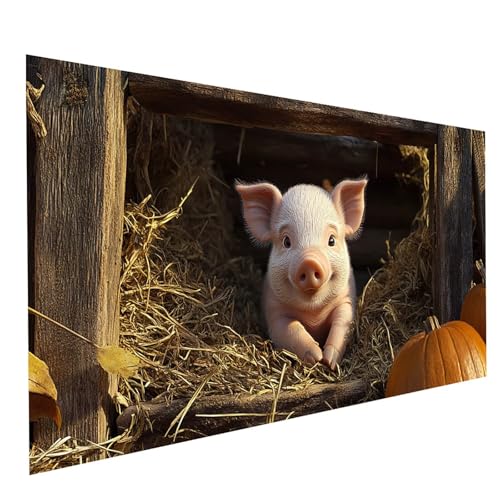 Diamond Painting Erwachsene Schwein 5D DIY Set Malen Nach Zahlen Erwachsene mit Strasssteine 140 x 70 cm Diamant Painting Bilder Tier, Diamond Leinwand Bilder Stickerei Embroidery Kit GYL3696 Diamond Painting Erwachsene Schwein 5D DIY Set Malen Nach Zahlen Erwachsene mit Strasssteine 140 x 70 cm Diamant Painting Bilder Tier, Diamond Leinwand Bilder Stickerei Embroidery Kit GYL3696 von GUUOYUAL