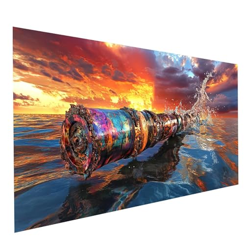 Diamond Painting Erwachsene Sonnenuntergang 5D DIY Set Malen Nach Zahlen Erwachsene mit Strasssteine 140x70cm Diamant Painting Bilder Meer, Diamond Leinwand Bilder Stickerei Embroidery Kit GYL3786 Diamond Painting Erwachsene Sonnenuntergang 5D DIY Set Malen Nach Zahlen Erwachsene mit Strasssteine 140x70cm Diamant Painting Bilder Meer, Diamond Leinwand Bilder Stickerei Embroidery Kit GYL3786 von GUUOYUAL