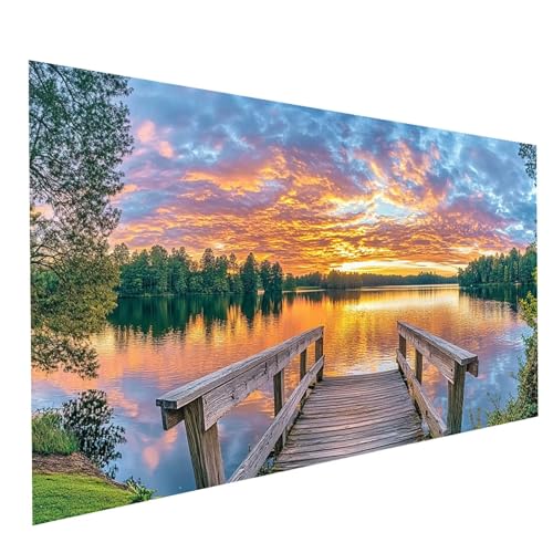 Diamond Painting Erwachsene Sonnenuntergang 5D DIY Set Malen Nach Zahlen Erwachsene mit Strasssteine 70 x 140 cm Diamant Painting Bilder Brücke,Diamond Leinwand Bilder Stickerei Embroidery Kit GYL2238 Diamond Painting Erwachsene Sonnenuntergang 5D DIY Set Malen Nach Zahlen Erwachsene mit Strasssteine 70 x 140 cm Diamant Painting Bilder Brücke,Diamond Leinwand Bilder Stickerei Embroidery Kit GYL2238 von GUUOYUAL
