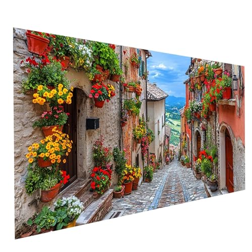 Diamond Painting Erwachsene Straßenansicht 5D DIY Set Malen Nach Zahlen Erwachsene mit Strasssteine 80x40cm Diamant Painting Bilder Blume, Diamond Leinwand Bilder Stickerei Embroidery Kit GYL0867 Diamond Painting Erwachsene Straßenansicht 5D DIY Set Malen Nach Zahlen Erwachsene mit Strasssteine 80x40cm Diamant Painting Bilder Blume, Diamond Leinwand Bilder Stickerei Embroidery Kit GYL0867 von GUUOYUAL