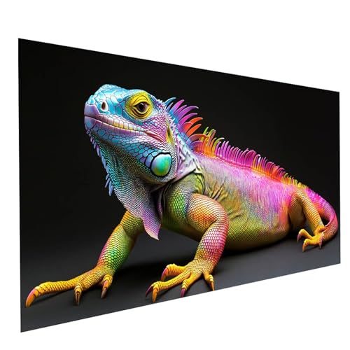Diamond Painting Erwachsene Tier 5D DIY Set Malen Nach Zahlen Erwachsene mit Strasssteine 100 x 50 cm Diamant Painting Bilder Eidechse, Diamond Leinwand Bilder Stickerei Embroidery Kit GYL6394 Diamond Painting Erwachsene Tier 5D DIY Set Malen Nach Zahlen Erwachsene mit Strasssteine 100 x 50 cm Diamant Painting Bilder Eidechse, Diamond Leinwand Bilder Stickerei Embroidery Kit GYL6394 von GUUOYUAL