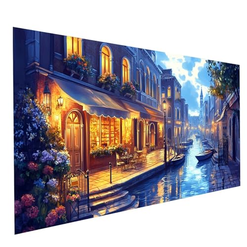 Diamond Painting Erwachsene Venedig 5D DIY Set Malen Nach Zahlen Erwachsene mit Strasssteine 70 x 140CM Diamant Painting Bilder Blume, Diamond Leinwand Bilder Stickerei Embroidery Kit GYL3984 Diamond Painting Erwachsene Venedig 5D DIY Set Malen Nach Zahlen Erwachsene mit Strasssteine 70 x 140CM Diamant Painting Bilder Blume, Diamond Leinwand Bilder Stickerei Embroidery Kit GYL3984 von GUUOYUAL