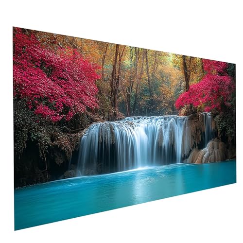 Diamond Painting Erwachsene Wasserfall 5D DIY Set Malen Nach Zahlen Erwachsene mit Strasssteine 180 x 90 cm Diamant Painting Bilder Landschaft, Diamond Leinwand Bilder Stickerei Embroidery Kit GYL1106 Diamond Painting Erwachsene Wasserfall 5D DIY Set Malen Nach Zahlen Erwachsene mit Strasssteine 180 x 90 cm Diamant Painting Bilder Landschaft, Diamond Leinwand Bilder Stickerei Embroidery Kit GYL1106 von GUUOYUAL