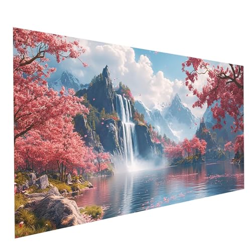 Diamond Painting Erwachsene Wasserfall 5D DIY Set Malen Nach Zahlen Erwachsene mit Strasssteine 70 x 140CM Diamant Painting Bilder Baum, Diamond Leinwand Bilder Stickerei Embroidery Kit GYL2904 Diamond Painting Erwachsene Wasserfall 5D DIY Set Malen Nach Zahlen Erwachsene mit Strasssteine 70 x 140CM Diamant Painting Bilder Baum, Diamond Leinwand Bilder Stickerei Embroidery Kit GYL2904 von GUUOYUAL
