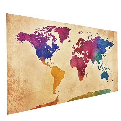 Diamond Painting Erwachsene Weltkarte 5D DIY Set Malen Nach Zahlen Erwachsene mit Strasssteine 200 x 100CM Diamant Painting Bilder Landschaft, Diamond Leinwand Bilder Stickerei Embroidery Kit GYL4689 Diamond Painting Erwachsene Weltkarte 5D DIY Set Malen Nach Zahlen Erwachsene mit Strasssteine 200 x 100CM Diamant Painting Bilder Landschaft, Diamond Leinwand Bilder Stickerei Embroidery Kit GYL4689 von GUUOYUAL