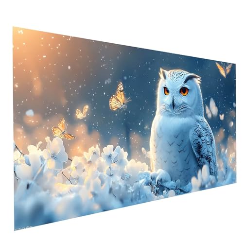 Diamond Painting Eule 5D Diamond Painting Basteln Erwachsene 160x80CM Strasssteine Embroidery Leinwand Bilder Winter, Diamant DIY Set Erwachsene für Wanddeko wohnzimmer Geschenke für Frauen GYL7486 Diamond Painting Eule 5D Diamond Painting Basteln Erwachsene 160x80CM Strasssteine Embroidery Leinwand Bilder Winter, Diamant DIY Set Erwachsene für Wanddeko wohnzimmer Geschenke für Frauen GYL7486 von GUUOYUAL