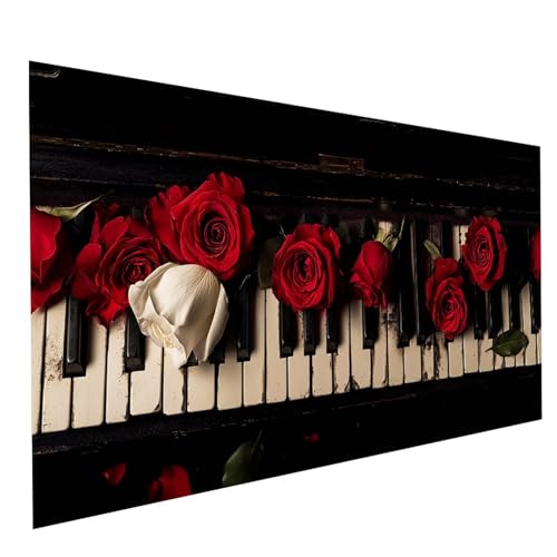Diamond Painting Klavier 5D Diamond Painting Basteln Erwachsene 200 x 100cm Strasssteine Embroidery Leinwand Bilder Rose,Diamant DIY Set Erwachsene für Wanddeko wohnzimmer Geschenke für Frauen GYL8226 Diamond Painting Klavier 5D Diamond Painting Basteln Erwachsene 200 x 100cm Strasssteine Embroidery Leinwand Bilder Rose,Diamant DIY Set Erwachsene für Wanddeko wohnzimmer Geschenke für Frauen GYL8226 von GUUOYUAL