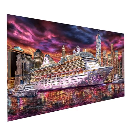 Diamond Painting Kreuzfahrtschiff 5D Diamond Painting Basteln Erwachsene 100 x 200 CM Strasssteine Embroidery Leinwand Bilder Stadt,Diamant DIY Set Erwachsene, Zimmer Deko Geschenke für Frauen GYL1620 Diamond Painting Kreuzfahrtschiff 5D Diamond Painting Basteln Erwachsene 100 x 200 CM Strasssteine Embroidery Leinwand Bilder Stadt,Diamant DIY Set Erwachsene, Zimmer Deko Geschenke für Frauen GYL1620 von GUUOYUAL