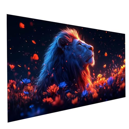 Diamond Painting Löwe 5D Diamond Painting Basteln Erwachsene 100x200CM Strasssteine Embroidery Leinwand Bilder Blume, Diamant DIY Set Erwachsene für Wanddeko wohnzimmer Geschenke für Frauen GYL7110 Diamond Painting Löwe 5D Diamond Painting Basteln Erwachsene 100x200CM Strasssteine Embroidery Leinwand Bilder Blume, Diamant DIY Set Erwachsene für Wanddeko wohnzimmer Geschenke für Frauen GYL7110 von GUUOYUAL