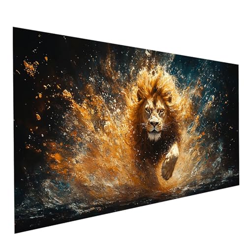 Diamond Painting Löwe 5D Diamond Painting Basteln Erwachsene 90 x 180 CM Strasssteine Embroidery Leinwand Bilder Tier, Diamant DIY Set Erwachsene für Wanddeko wohnzimmer Geschenke für Frauen GYL2159 Diamond Painting Löwe 5D Diamond Painting Basteln Erwachsene 90 x 180 CM Strasssteine Embroidery Leinwand Bilder Tier, Diamant DIY Set Erwachsene für Wanddeko wohnzimmer Geschenke für Frauen GYL2159 von GUUOYUAL
