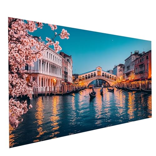 Diamond Painting Venedig 5D Diamond Painting Basteln Erwachsene 160x80CM Strasssteine Embroidery Leinwand Bilder Boot, Diamant DIY Set Erwachsene für Wanddeko wohnzimmer Geschenke für Frauen GYL2842 Diamond Painting Venedig 5D Diamond Painting Basteln Erwachsene 160x80CM Strasssteine Embroidery Leinwand Bilder Boot, Diamant DIY Set Erwachsene für Wanddeko wohnzimmer Geschenke für Frauen GYL2842 von GUUOYUAL