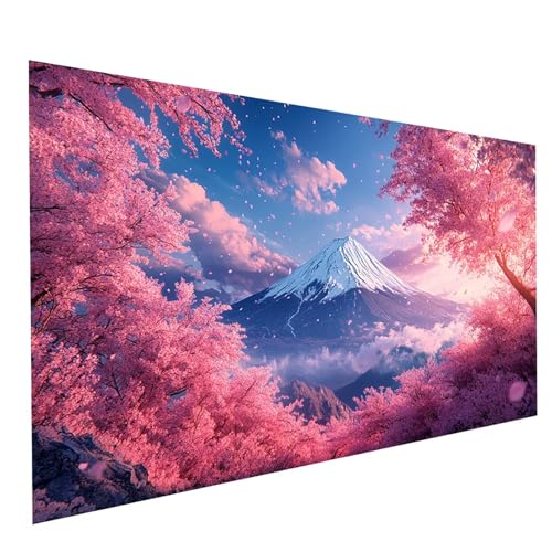 Diamond Painting Vulkan Fuji 5D Diamond Painting Basteln Erwachsene 80x160CM Strasssteine Embroidery Leinwand Bilder Kirschblüten, Diamant DIY Set Erwachsene, Zimmer Deko Geschenke für Frauen GYL1276 Diamond Painting Vulkan Fuji 5D Diamond Painting Basteln Erwachsene 80x160CM Strasssteine Embroidery Leinwand Bilder Kirschblüten, Diamant DIY Set Erwachsene, Zimmer Deko Geschenke für Frauen GYL1276 von GUUOYUAL