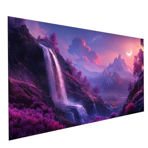 Diamond Painting Wasserfall 5D Diamond Painting Basteln Erwachsene 140 x 70 CM Strasssteine Embroidery Leinwand Bilder Mond, Diamant DIY Set Erwachsene für Deko wohnzimmer Geschenke für Frauen GYL5451 Diamond Painting Wasserfall 5D Diamond Painting Basteln Erwachsene 140 x 70 CM Strasssteine Embroidery Leinwand Bilder Mond, Diamant DIY Set Erwachsene für Deko wohnzimmer Geschenke für Frauen GYL5451 von GUUOYUAL